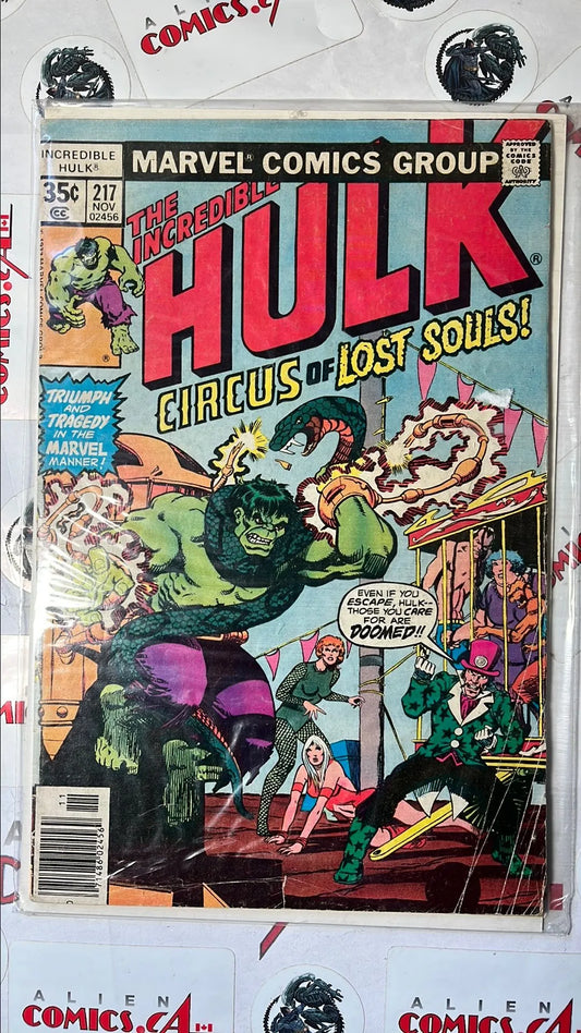 Incredible Hulk (#217 Circus of Lost Souls VG)