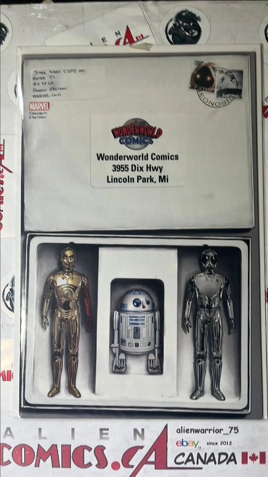 C-3PO (Action Figure Variant #1W C-3PO Wonderworld Mail Away: Droids HTF NM-)