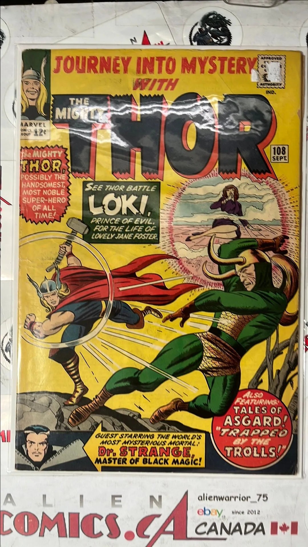 Journey into Mystery (#108 With The Mighty Thor Thor vs. Loki Battle Cover 1st app. Sindri Dwarven King FN)(Journey into Mystery (#108 With The Mighty Thor Thor vs. Loki Battle Cover 1st app. Sindri Dwarven King FN))