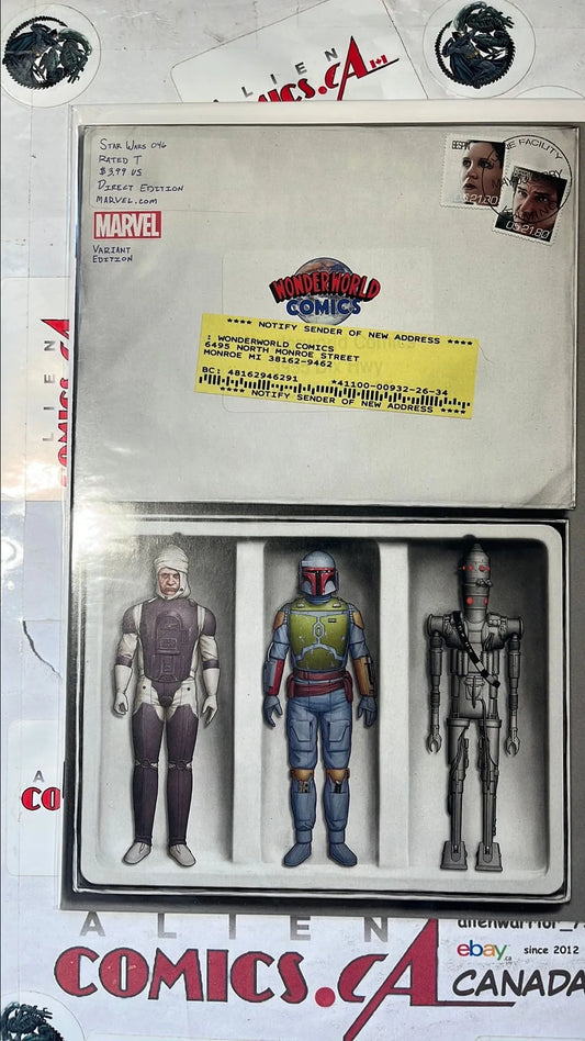 Star Wars (Action Figure Variant #46W Wonderworld Mail Away: Bounty Hunters HTF NM+)