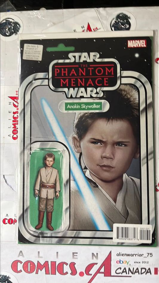 Obi-Wan and Anakin (Action Figure Variant #1 Anakin Skywalker boy NM)