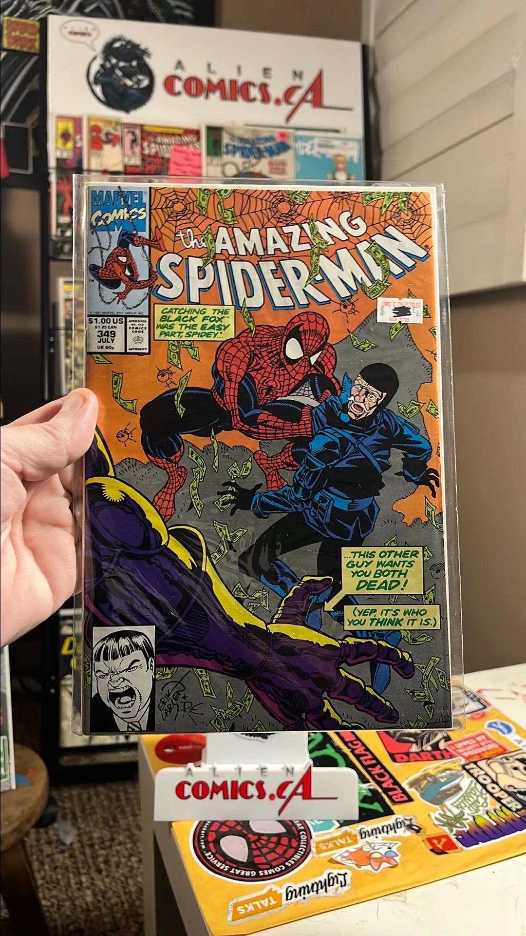 Amazing Spider-man (#349 Black Fox and Dr. Doom app. NM)