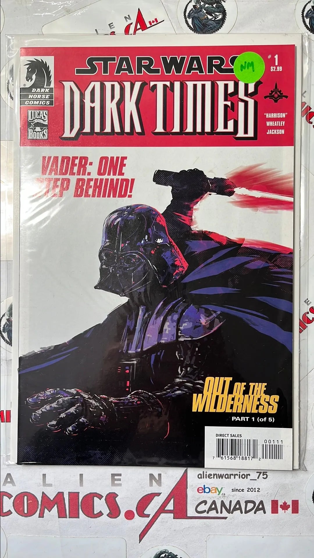 Dark Times (#18 Dark Horse 2011 Out of the Wilderness 1 Vader-One Step Behind NM)