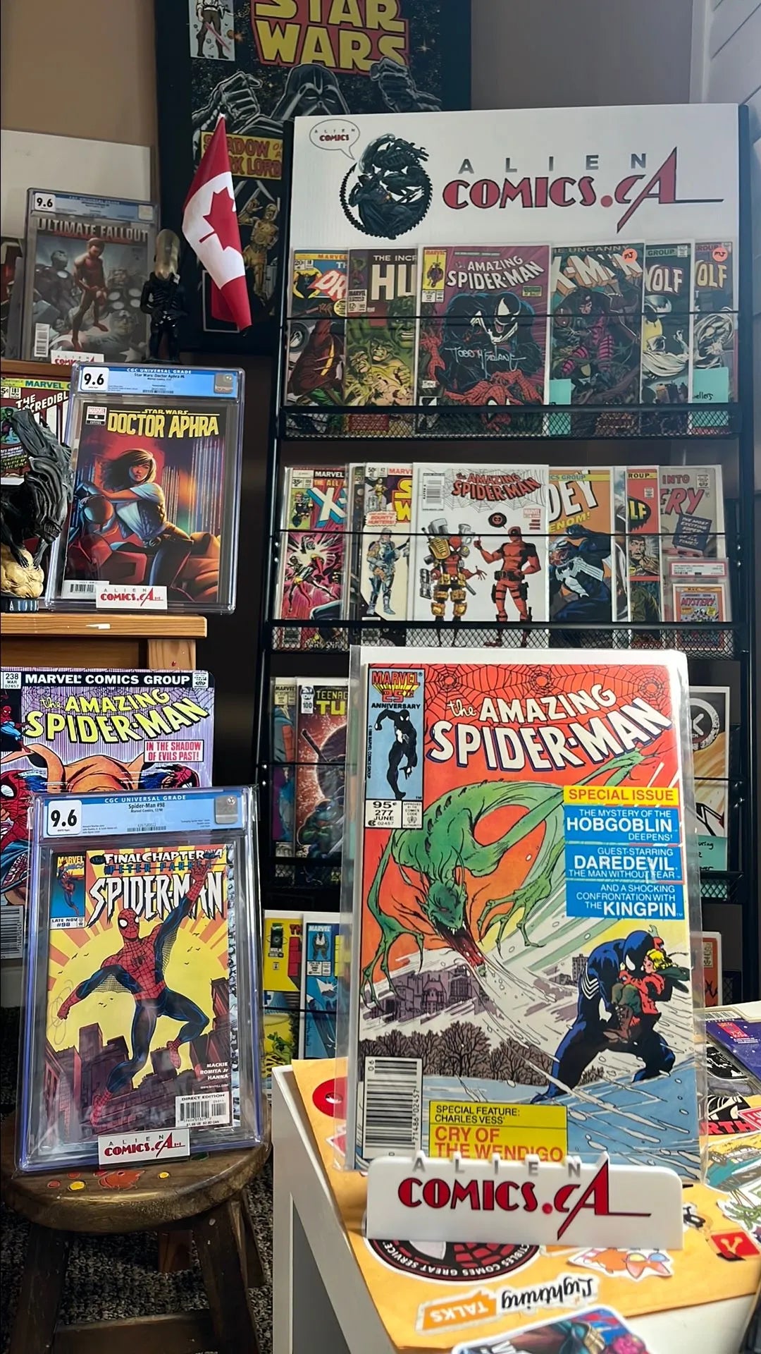 Amazing Spider-man (#277 95¢ Canadian Price Variant Hobgoblin, Kingpin and Daredevil app. VF/NM)