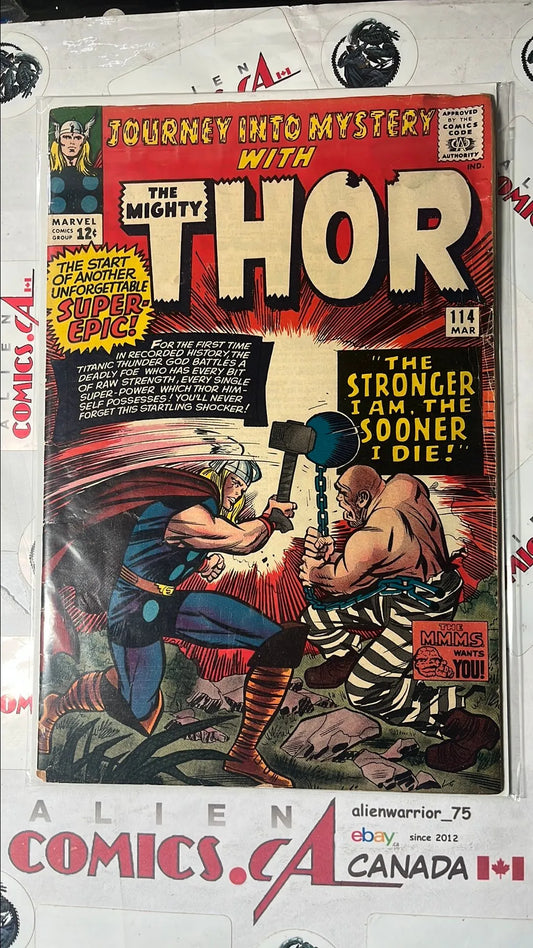 Journey into Mystery (#114 With The Mighty Thor 1st app. Absorbing Man 1st app. Fenris Wolf 1st app.
