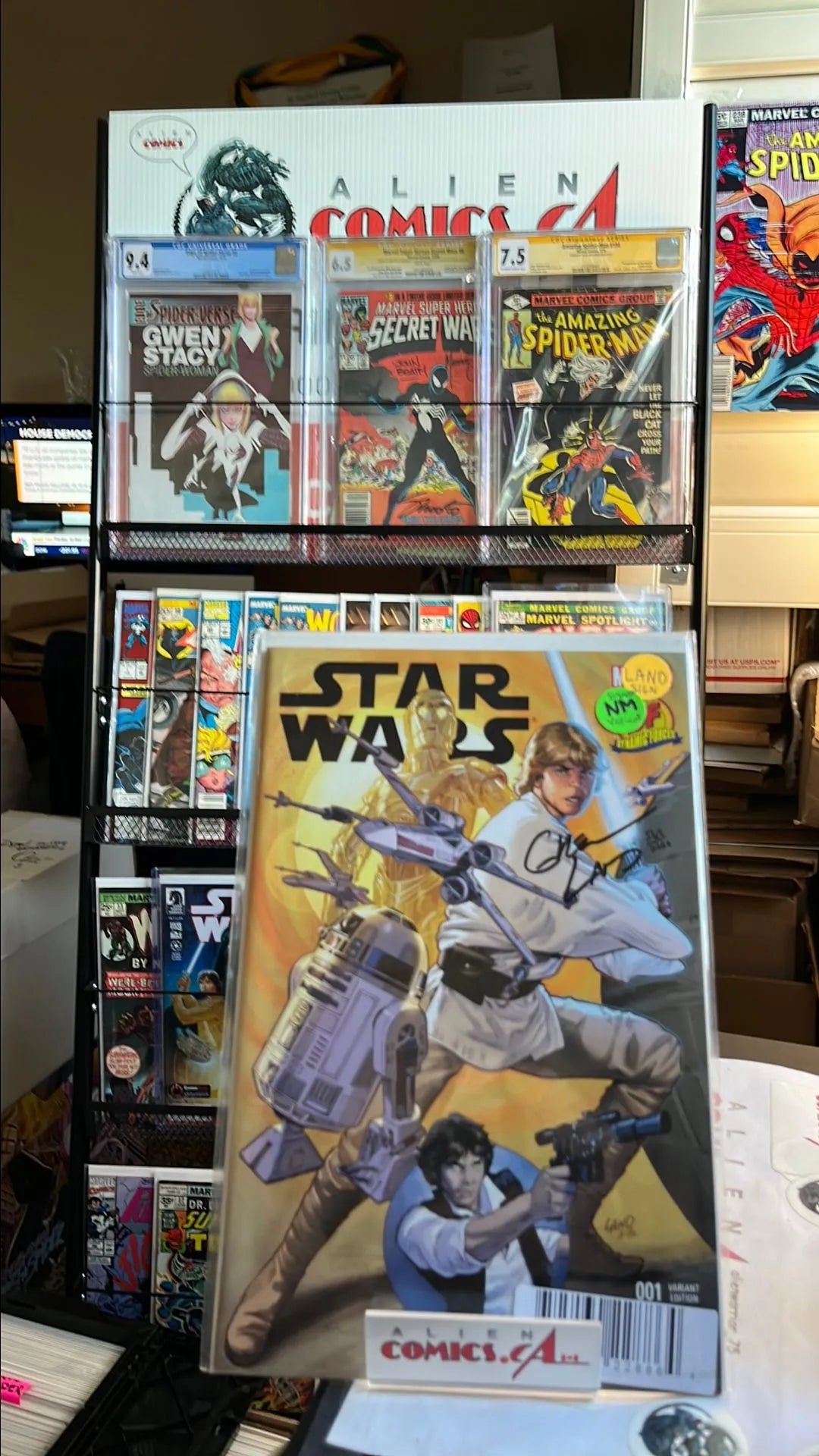 Star Wars (#1S Marvel 2015 DF Greg Land 1 of 2300 copies Signed by Greg Land Variant NM)