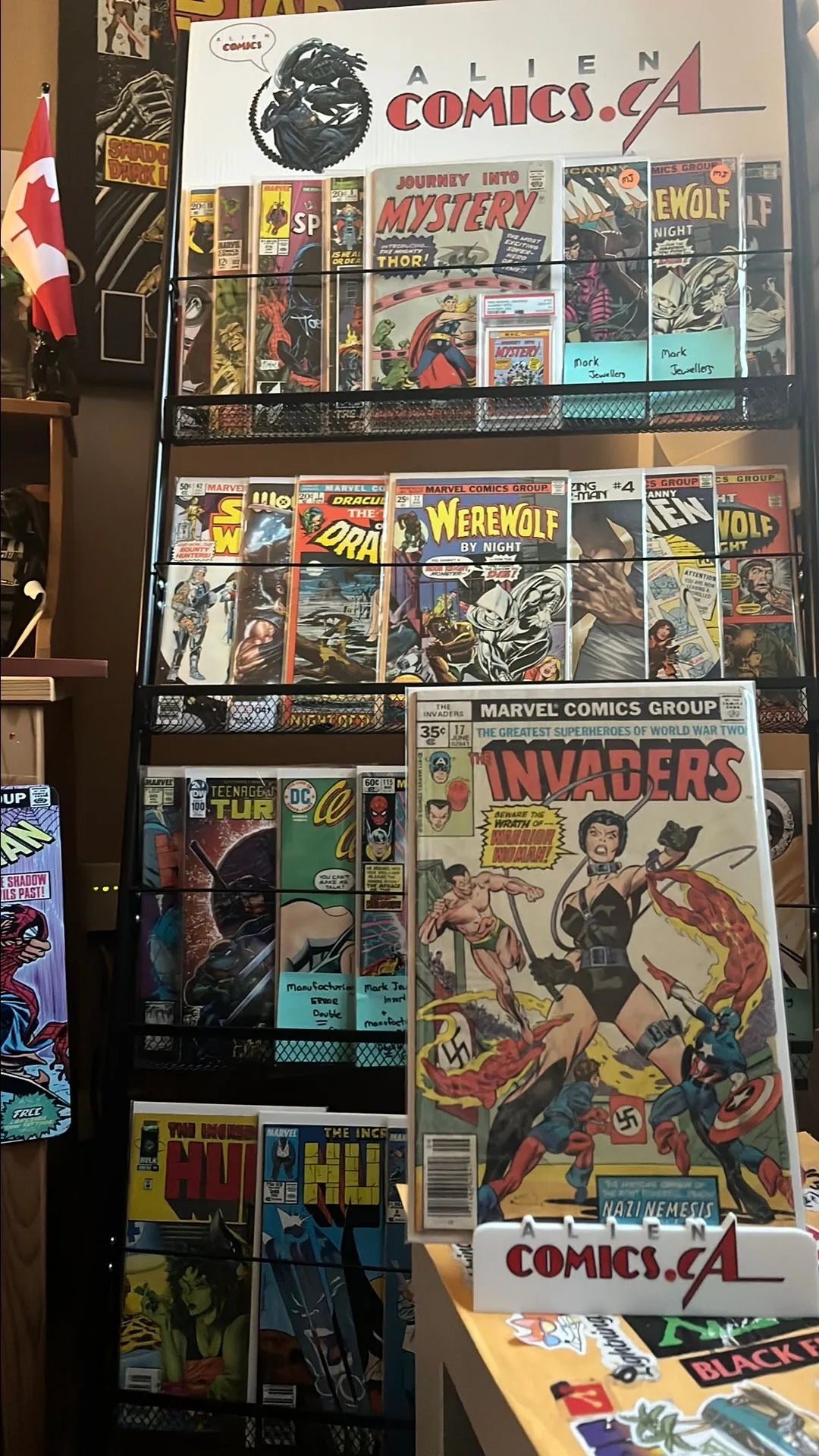 Invaders (#17 35¢ price variant 1st app. Woman Warrior Controversial Nazi Cover HTF GD+)