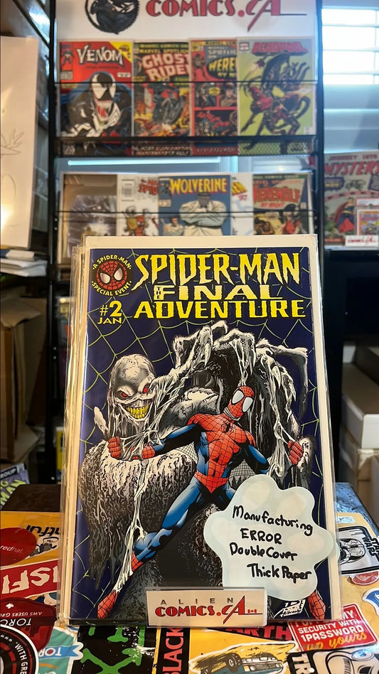 Spider-man: The Final Adventure (#2 Manufacturing ERROR Double Cover Thick Paper VF/NM)