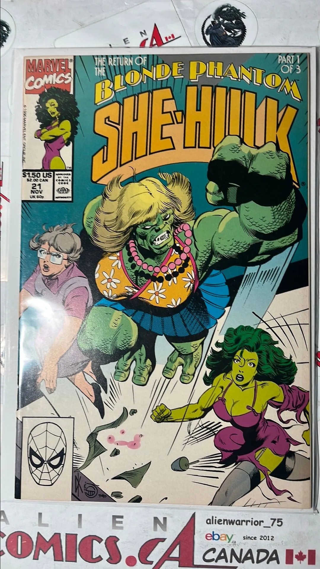 Sensational She-Hulk (#21 Marvel 1990 John Byrne 1st app. Abominatrix VF+)