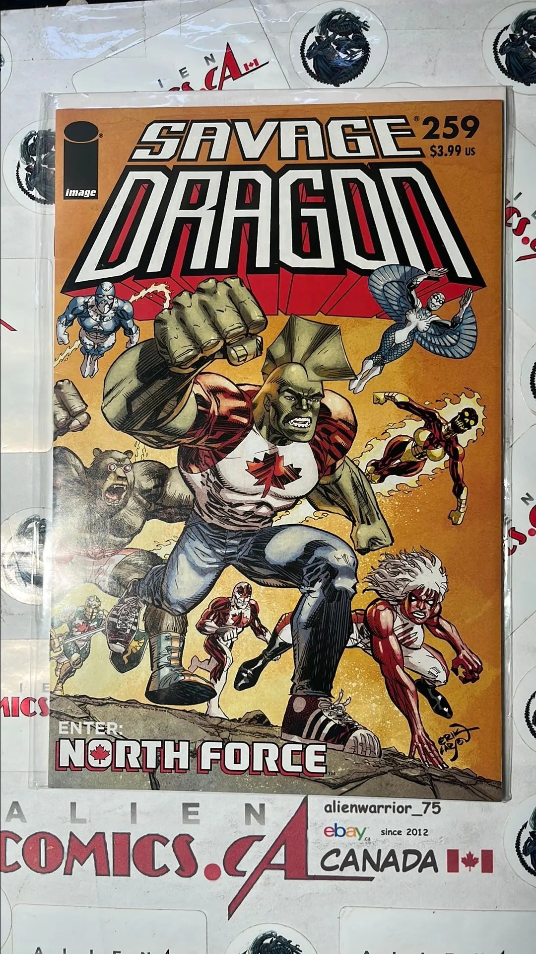 Savage Dragon (#259 Image Comics Canadian Cover Enter North Force NM)