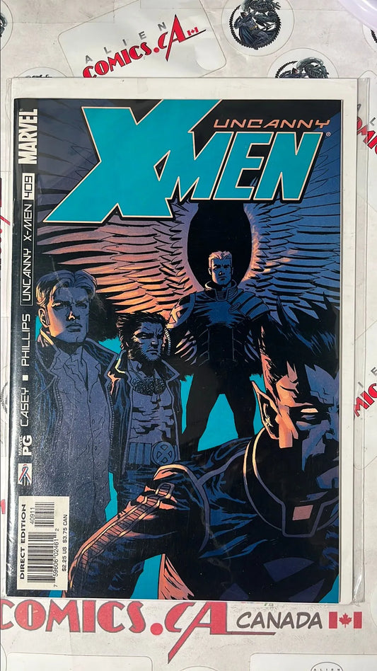 Uncanny X-men (#409 Marvel 2002 Direct Edition Archangel, Wolverine & Chamber NM)