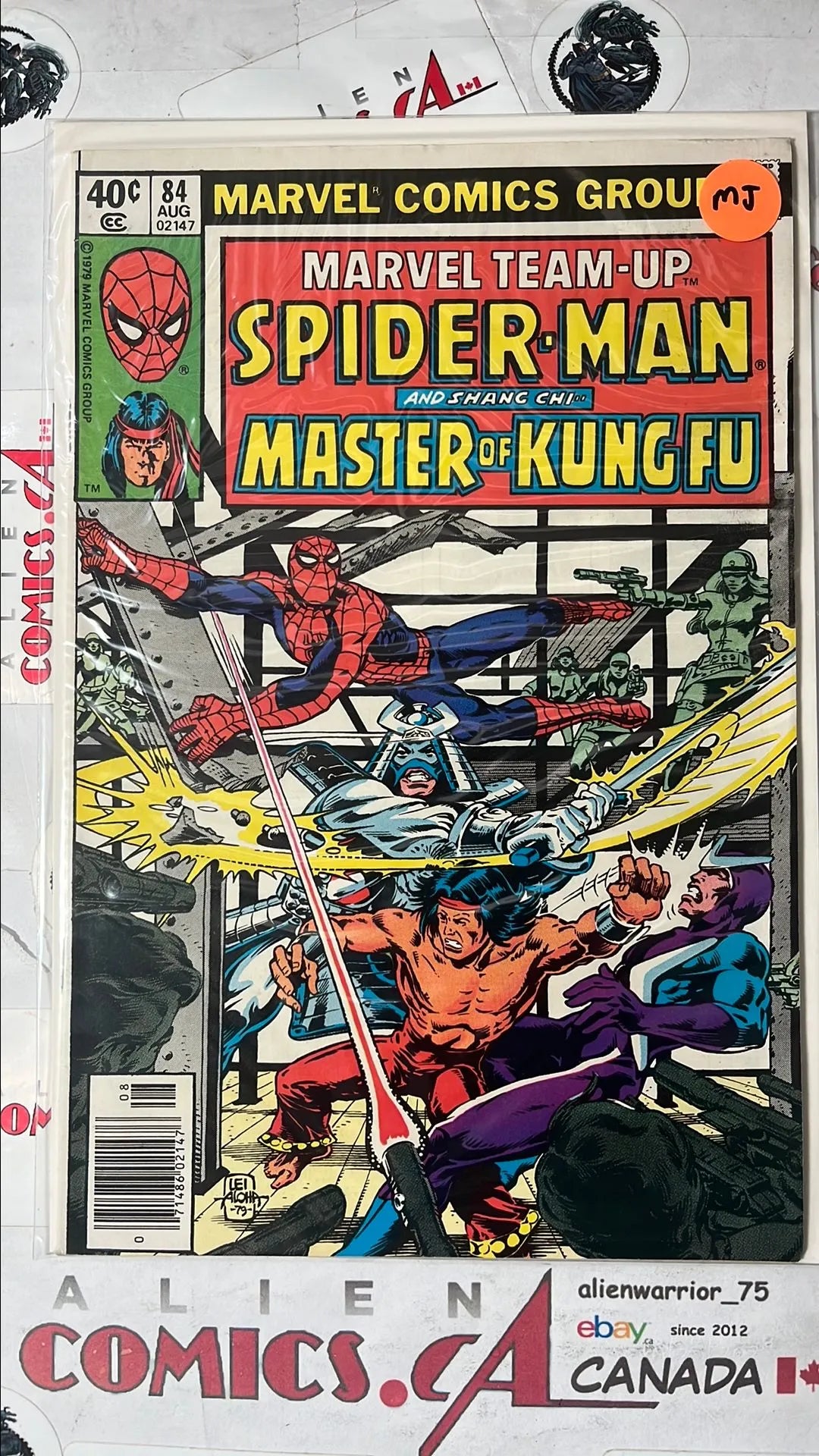 Marvel Team-up (#84 Spider-man & Shang-Chi: Master of Kung-Fu Newsstand Edition Mark Jewelers Insert VF)