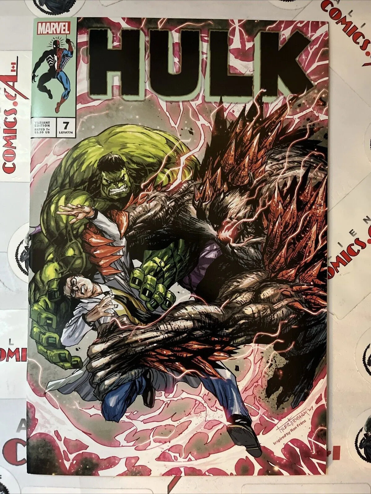 Hulk (#7K Hulk/Thor Crossover Kirkham Exclusive Homage 2022 Variant Limited to 3000 copies NM)