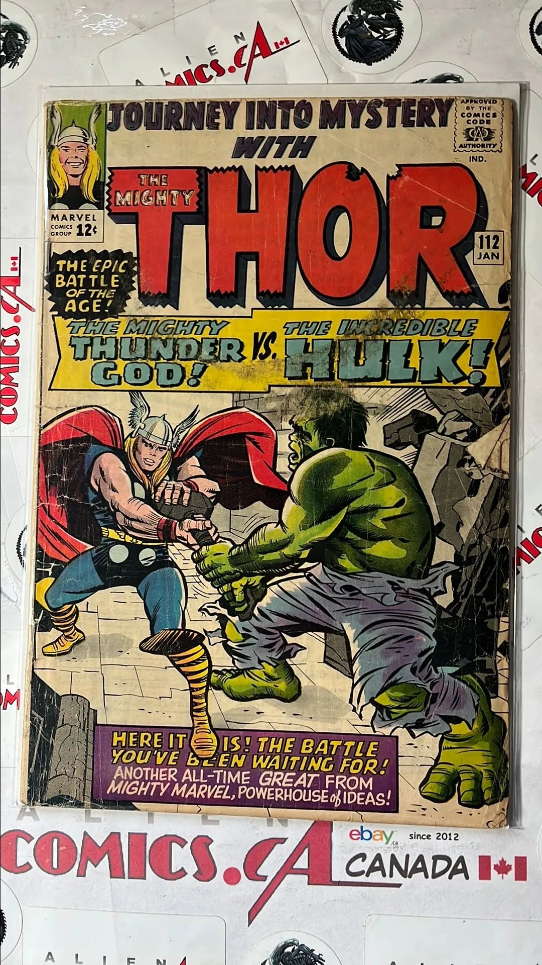Journey into Mystery (#112 With The Mighty Thor 1st battle vs. Incredible Hulk VG-)
