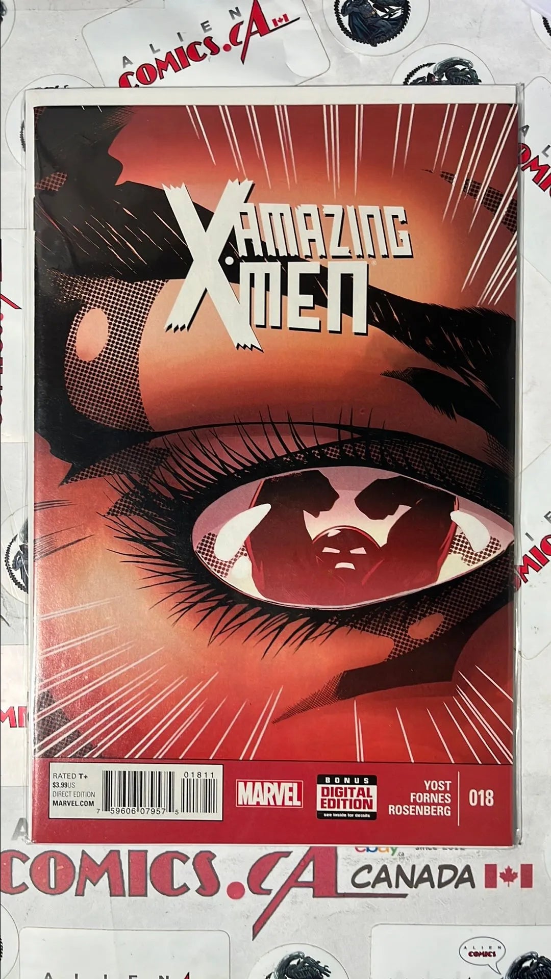 Amazing X-men (#18 Marvel 2015 Juggernaut in Wolverine's Eye NM)