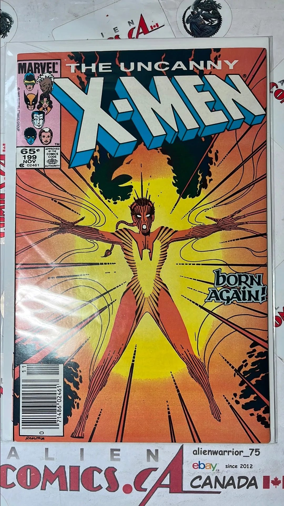 Uncanny X-men (#199 Newsstand Edition Rachael Summers Phoenix Born Again VF)