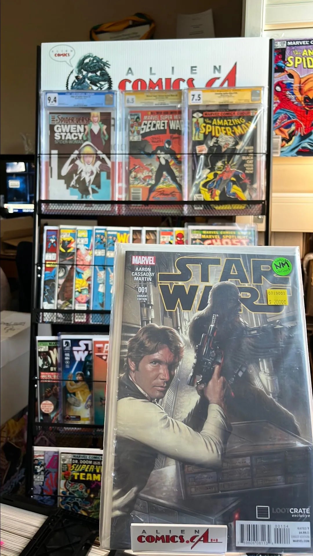 Star Wars (#1L Marvel 2015 Lootcrate Gabrielle Dell'Otto Variant Han Solo and Chewbacca NM)