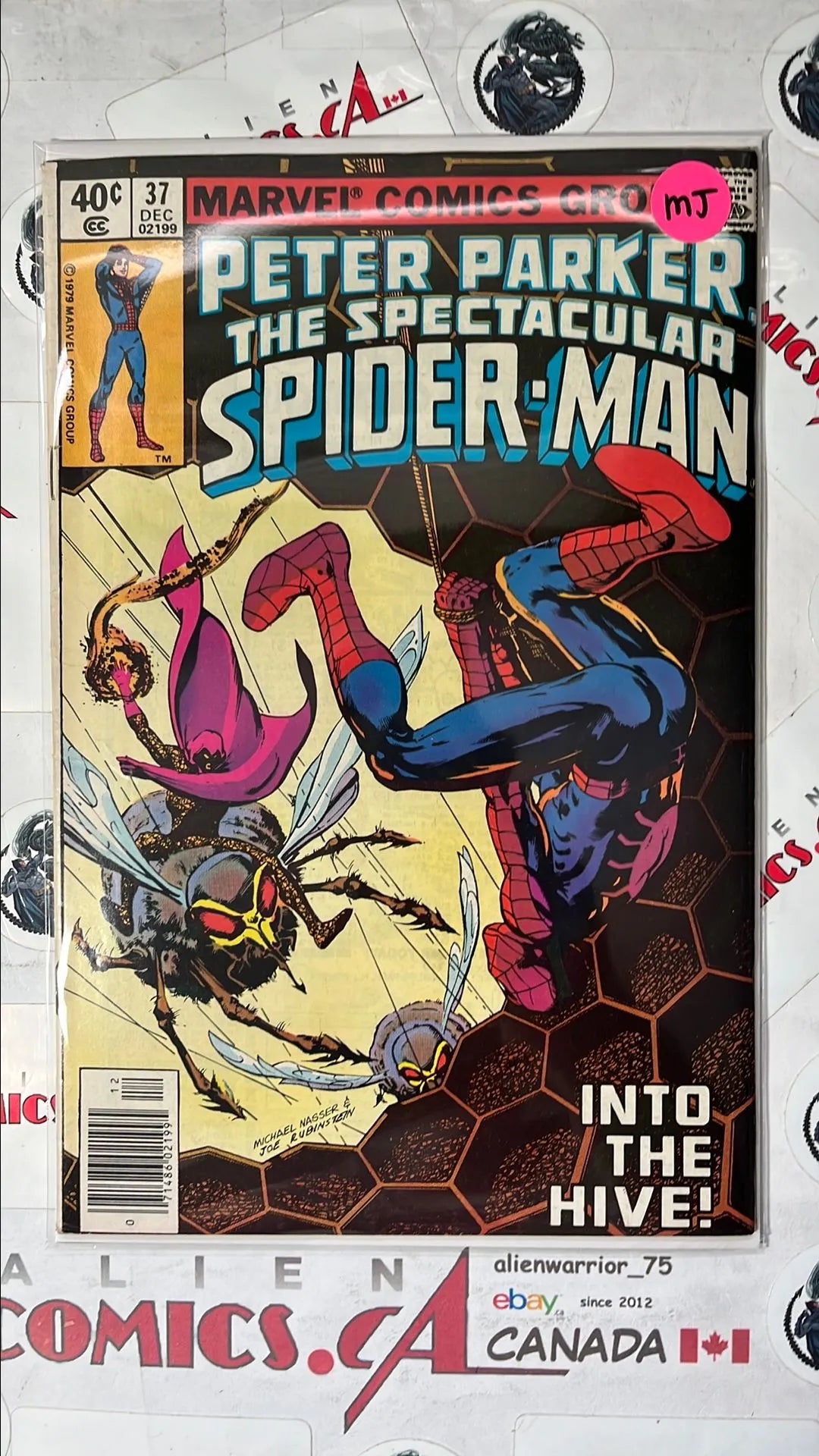 Peter Parker: The Spectacular Spider-man (#37 Newsstand Edition Mark Jewelers Insert FN/VF)