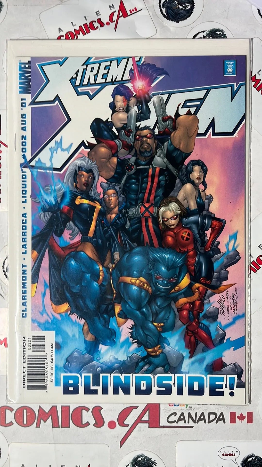 X-Treme X-men (#2V Marvel 2001 Direct Edition Team Photo Variant NM)