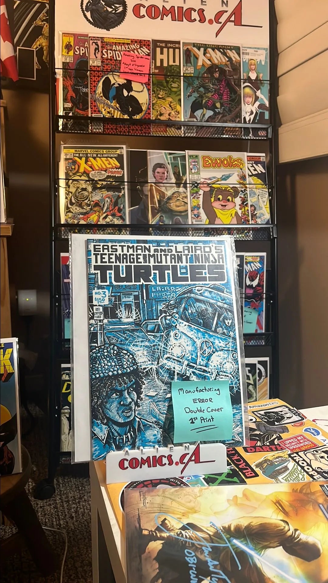 Teenage Mutant Ninja Turtles (#3 Eastman & Laird's Mirage Studios 1984 1st Printing Manufacturing ERROR Double Cover NM)