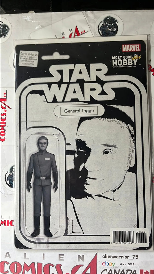 Darth Vader (Action Figure Variant #25B General Tagge Sketch HTF NM)