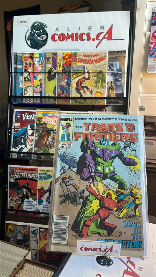 Transformers (#10 Newsstand Edition $1.00 Canadian Price Variant Cover Detached FR/GD)
