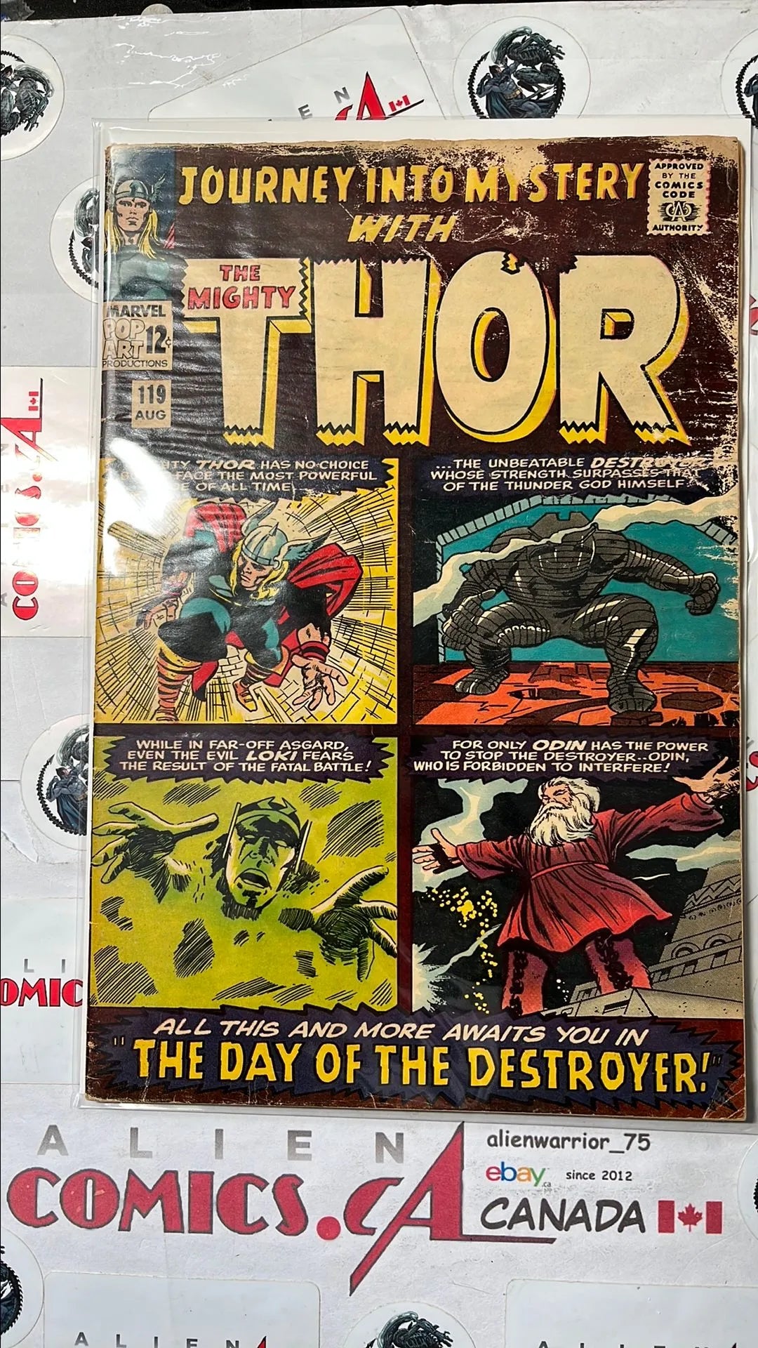 Journey into Mystery (#119 With The Mighty Thor: The Day of the Destroyer 1st team app. Warriors Thre 2nd app. Destroyer GD/VG)