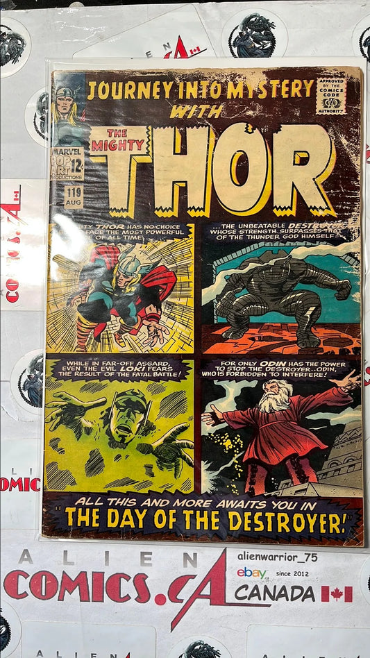 Journey into Mystery (#119 With The Mighty Thor: The Day of the Destroyer 1st team app. Warriors Thre 2nd app. Destroyer GD/VG)
