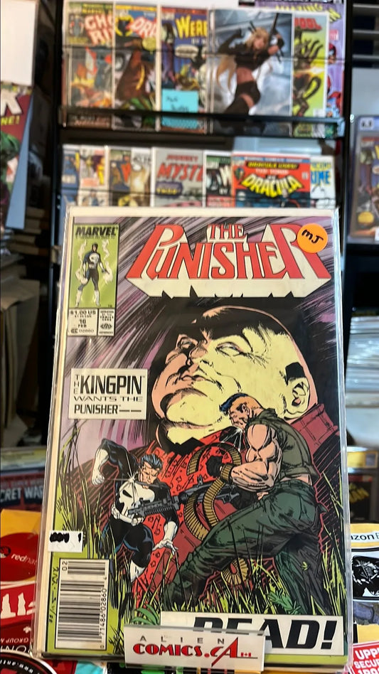 Punisher (#16 Kingpin app. Newsstand Edition Mark Jewelers Insert VF)