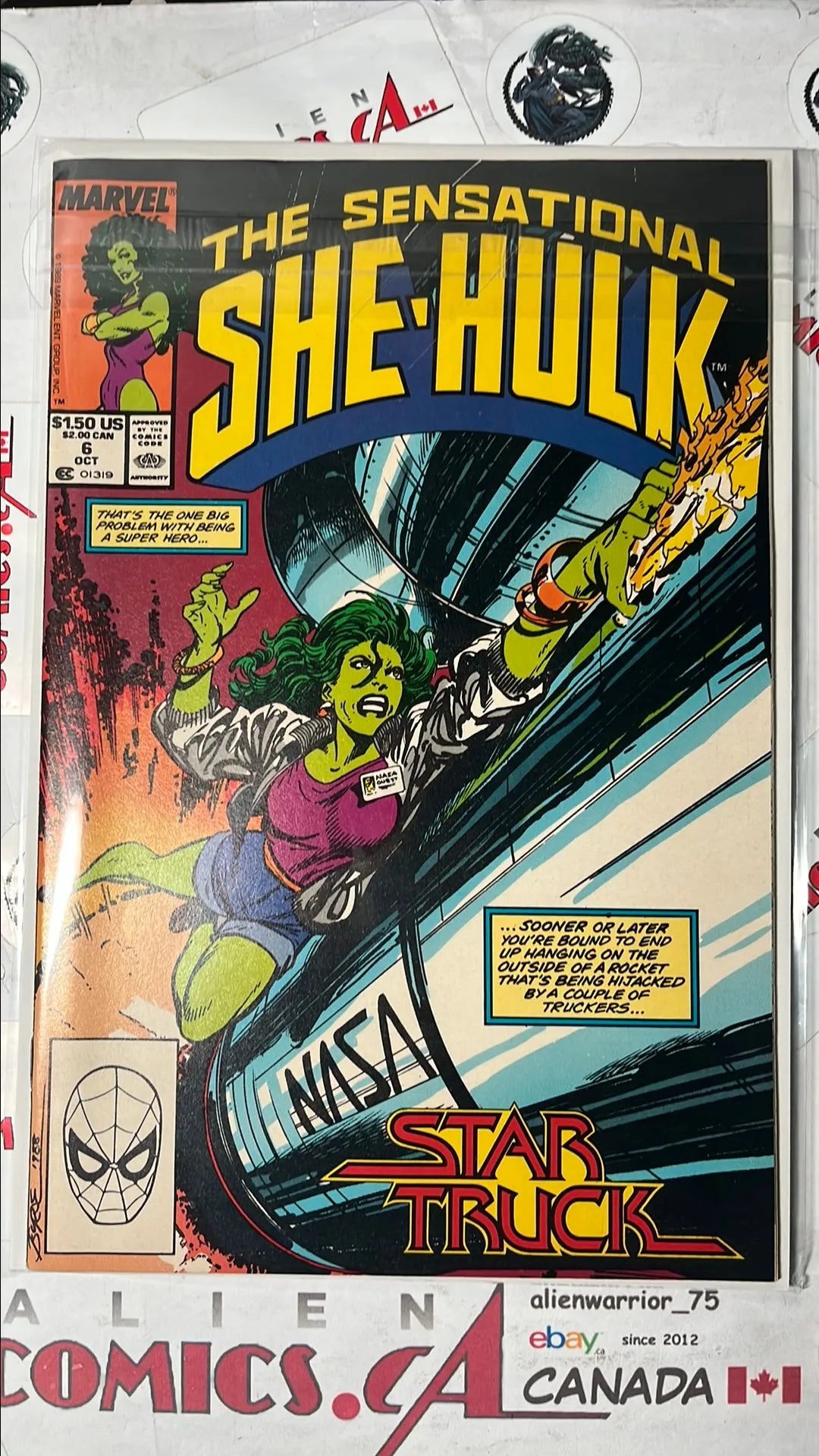 Sensational She-Hulk (#6 Marvel 1989 John Byrne Star Truck VF+)
