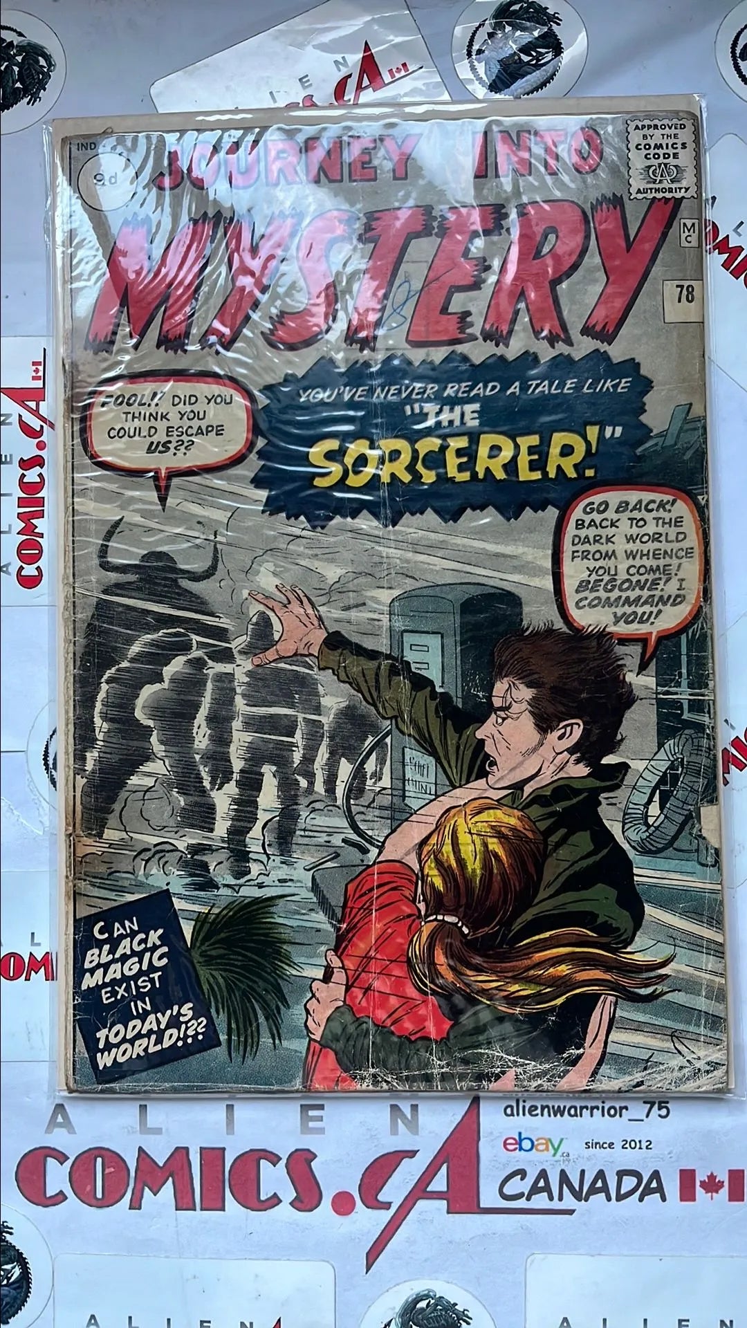 Journey into Mystery (#78 9d UK Price Variant You've Never Read A Tale Like the Sorcerer! Doctor Strange Prototype GD/VG)