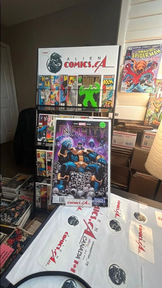 Infinity (#1R Humberto Ramos Thanos on Throne Yesteryear Comics Exclusive Variant NM)