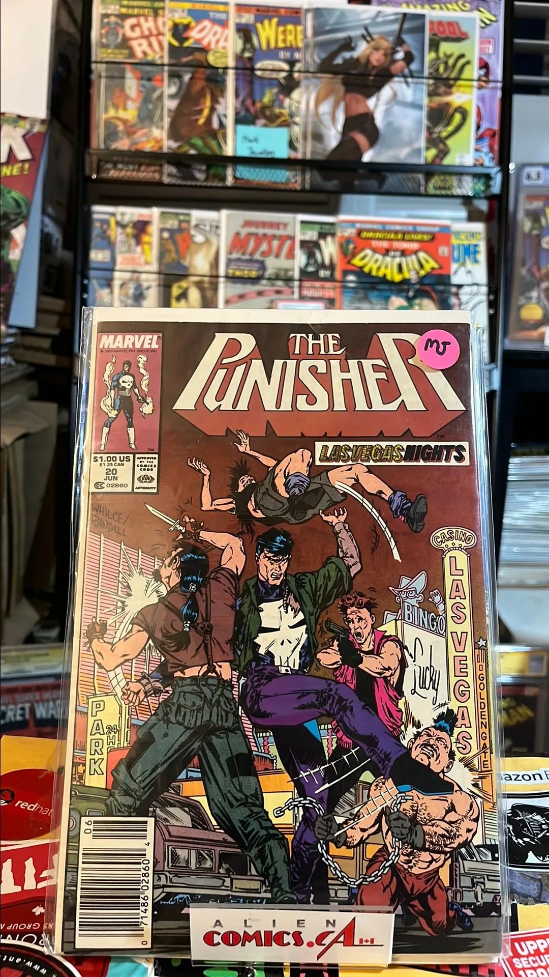 Punisher (#20 Las Vegas Nights Newsstand Edition Mark Jewelers Insert VF)