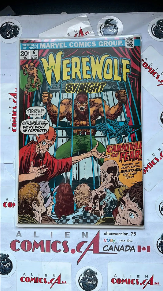 Werewolf by Night (#6 20¢ Cover Carnival Of Fear FN/VF)