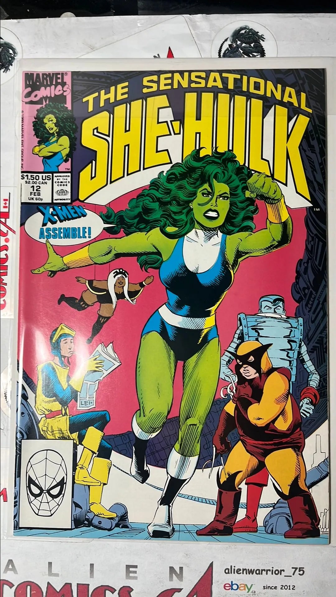 Sensational She-Hulk (#12 Marvel 1990 John Byrne X-men Assembler! VF+)