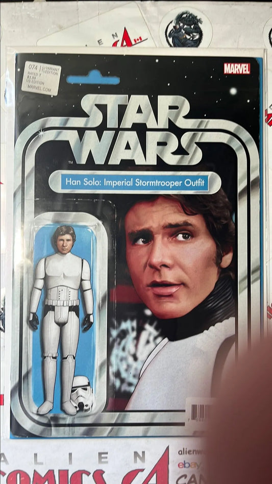 Star Wars (Action Figure Variant #74B Han Solo: Imperial Stormtrooper Outfit HTF NM)