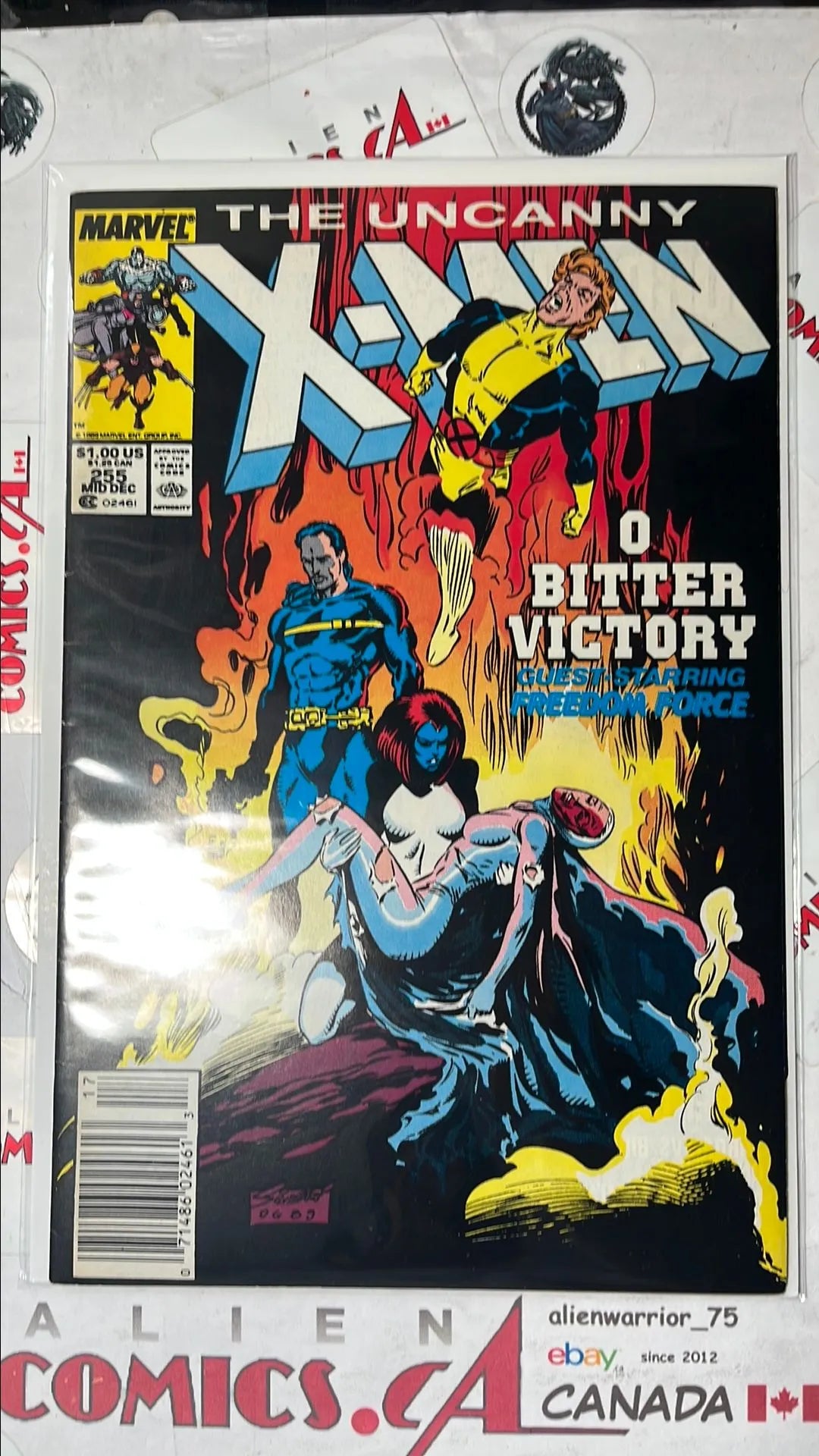 Uncanny X-men (#255 Newsstand Edition 1st app. Matsu'o Tsurayaba Japanese kingpin VF)