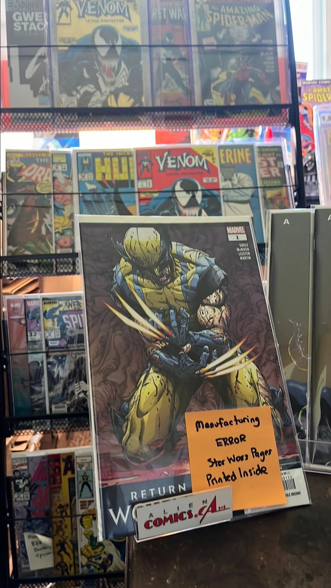 Wolverine: Return of Wolverine (#1 2nd Printing Manufacturing ERROR printed with Star Wars Dr. Aphra #25 Pages 2, 3, 38 and 39 NM)