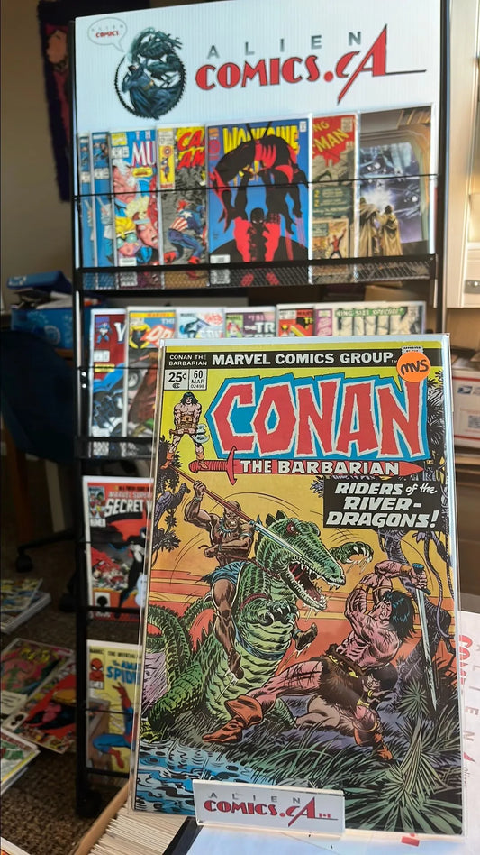 Conan the Barbarian (#60 25¢ cover Riders of the River-Dragons w/MVS 48 Dracula FN)