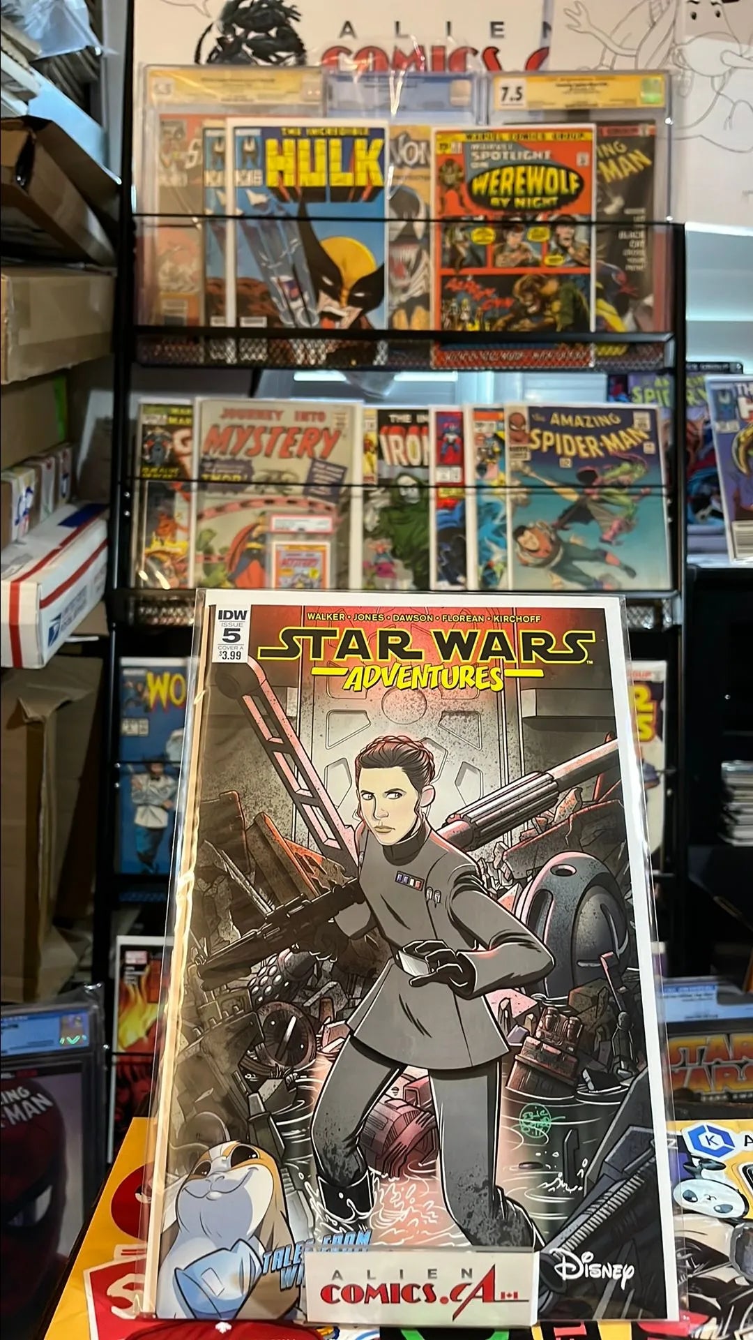 Adventures (#5A Jones Variant Princess Leia as Imperial Officer NM)
