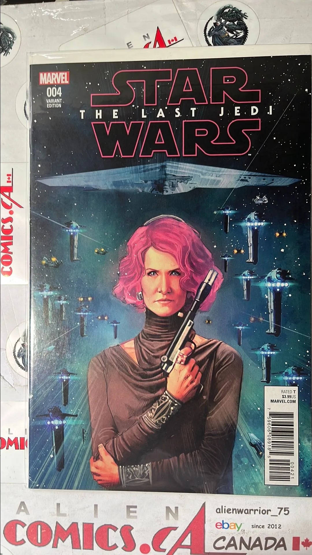 Episode VIII: The Last Jedi (#4R Rod Reis Admiral Amilyn Holdo 1:25 Variant HTF NM)