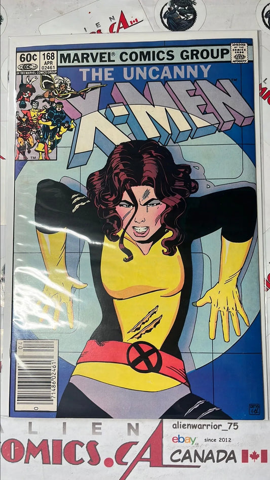 Uncanny X-men (#168 Newsstand Edition 1st app. Madelyne Pryor (Goblin Queen) VF)