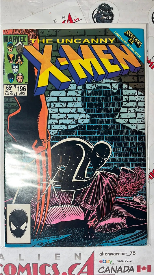 Uncanny X-men (#196 Direct Edition Spider-man Black Suit app. Kitty Pryde uses a racial slur VF)