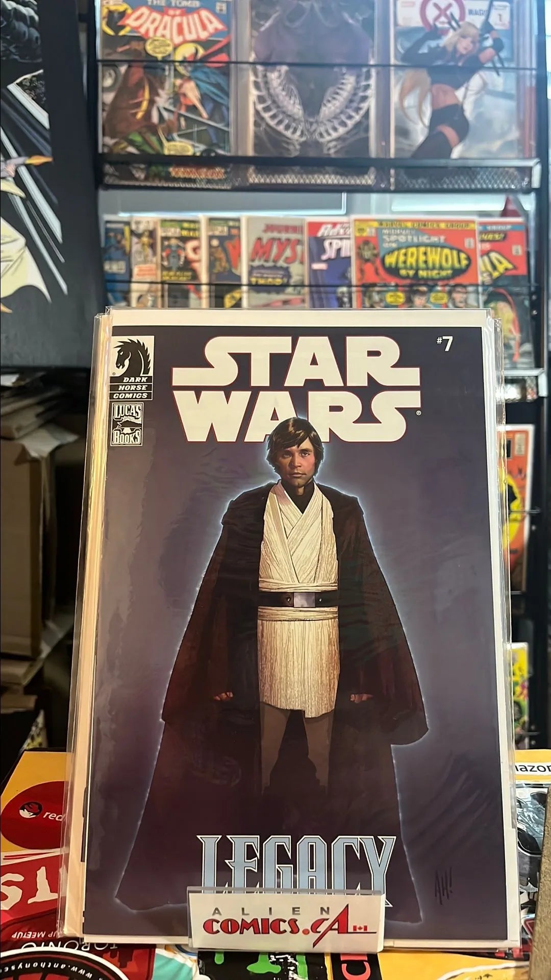 Legacy (#7H Hasbro ComicPack Variant Broken Part 7 Luke Skywalker Wal-Mart Exclusive HTF NM-)