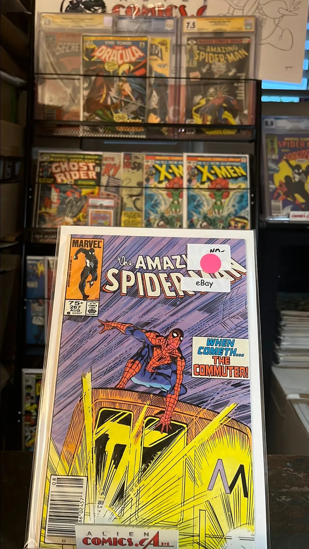 Amazing Spider-man (#267 75¢ Canadian Price Variant When Cometh The Commuter NM-)