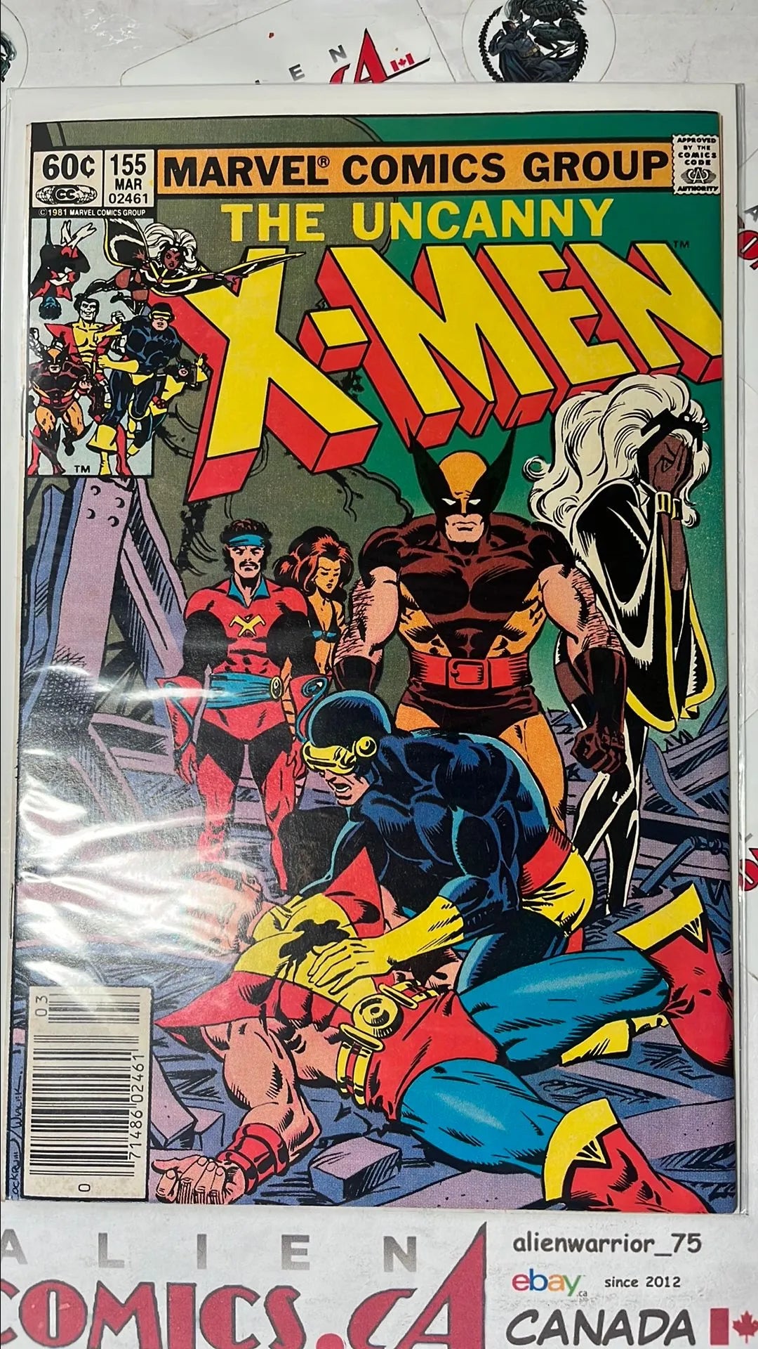 Uncanny X-men (#155 Newsstand Edition 1st app. The Brood and Brood Queen Aliens VF)