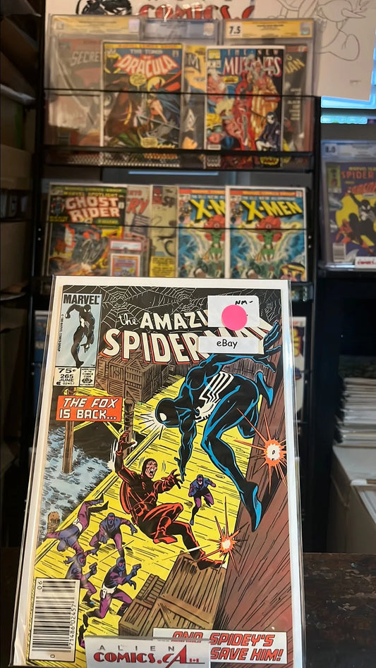 Amazing Spider-man (#265 75¢ Canadian Price Variant 1st app. Silver Sable NM-)