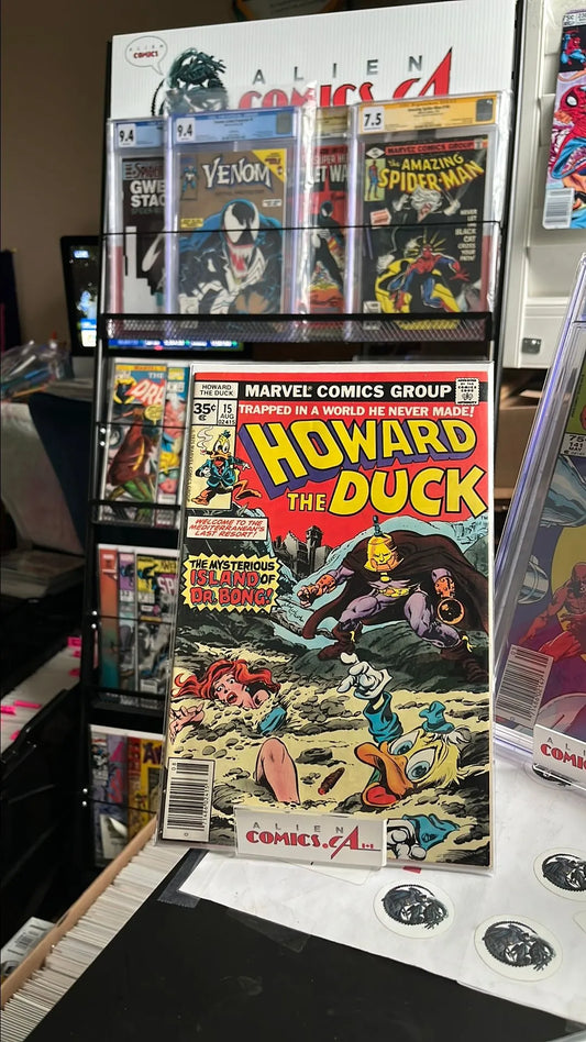Howard the Duck (#15 35¢ price variant 1st app. Dr. Bong Manufacturing ERROR Magenta Print HTF FN)