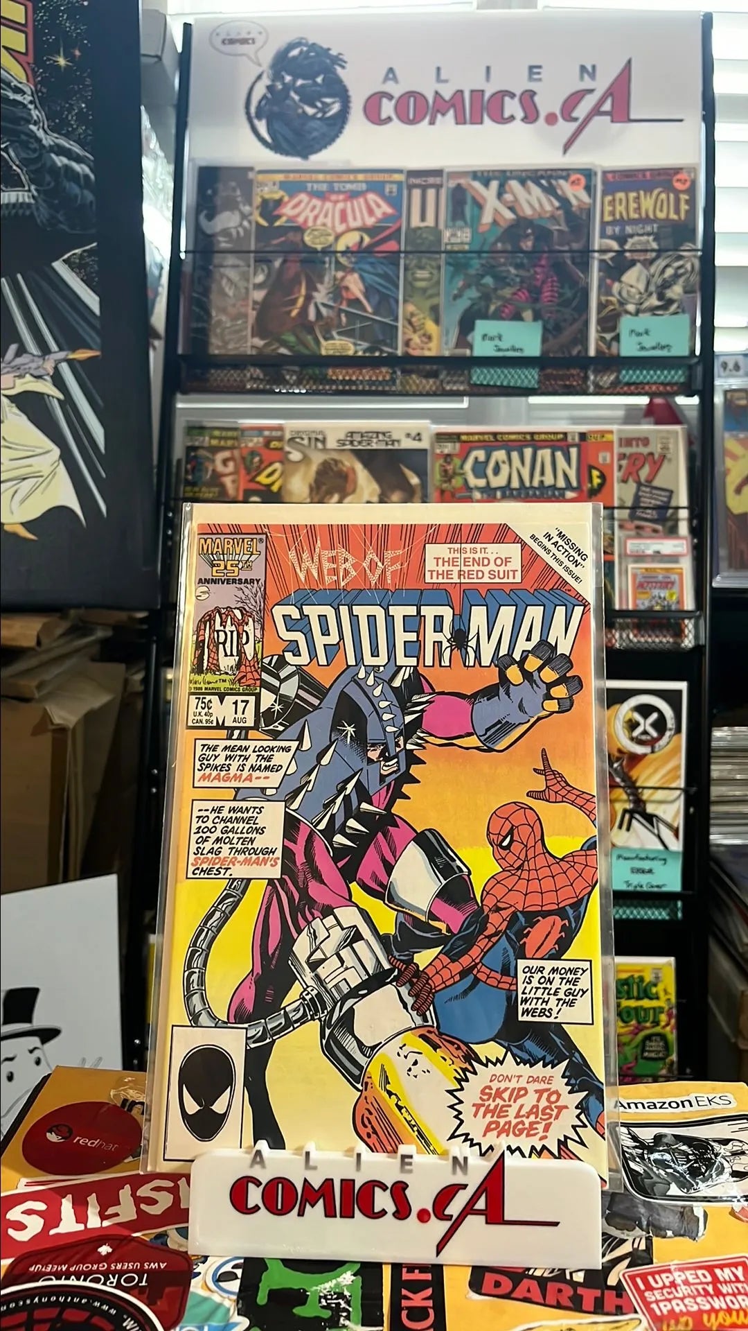 Web of Spider-man (#17 Direct Edition This is it, The End of the Red Suit FN/VF)