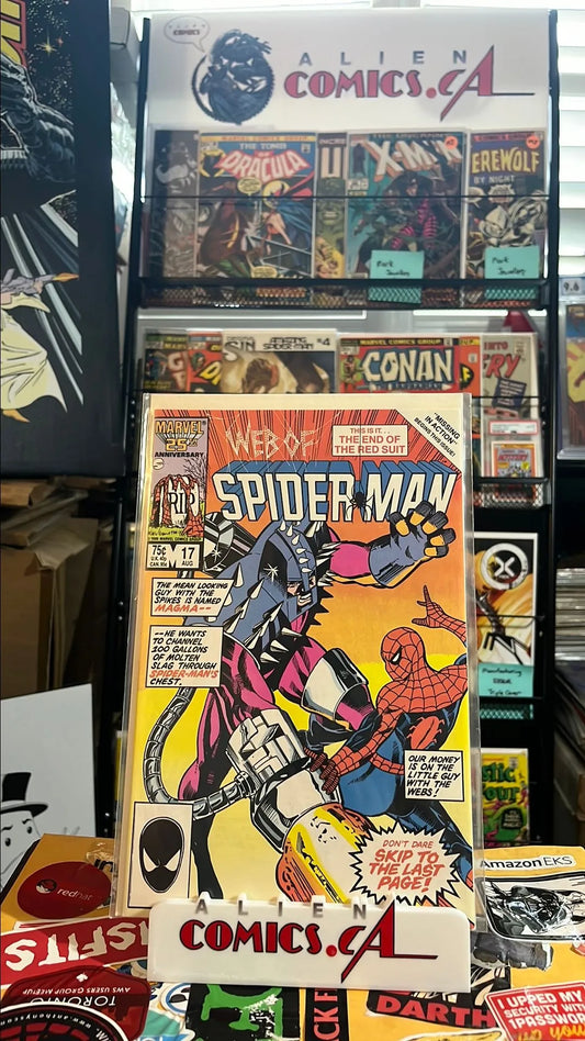 Web of Spider-man (#17 Direct Edition This is it, The End of the Red Suit FN/VF)